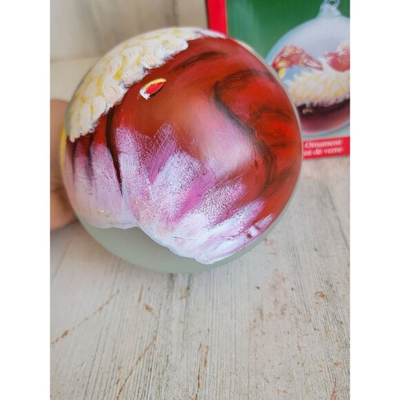 Vintage large Coca-Cola Santa Claus ornament ball Xmas set glass - Picture 6 of 12